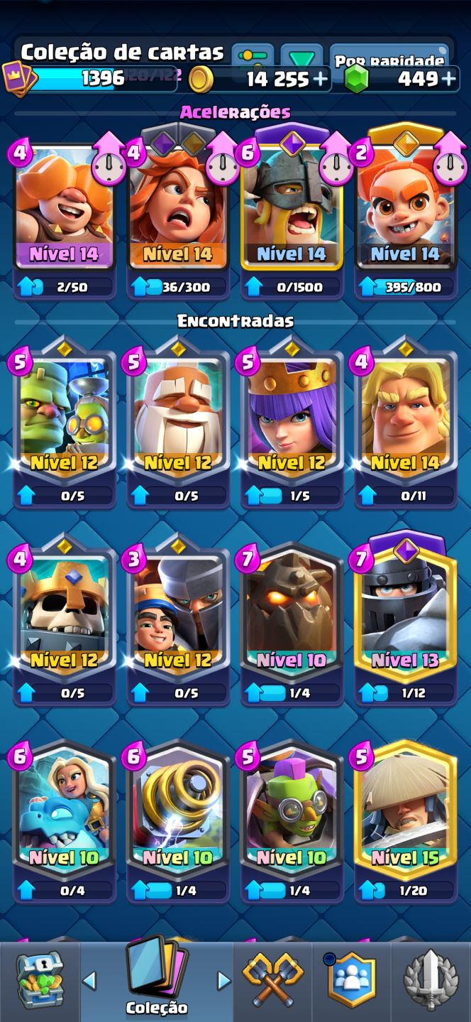 Clash Royale nível 14 arena 26