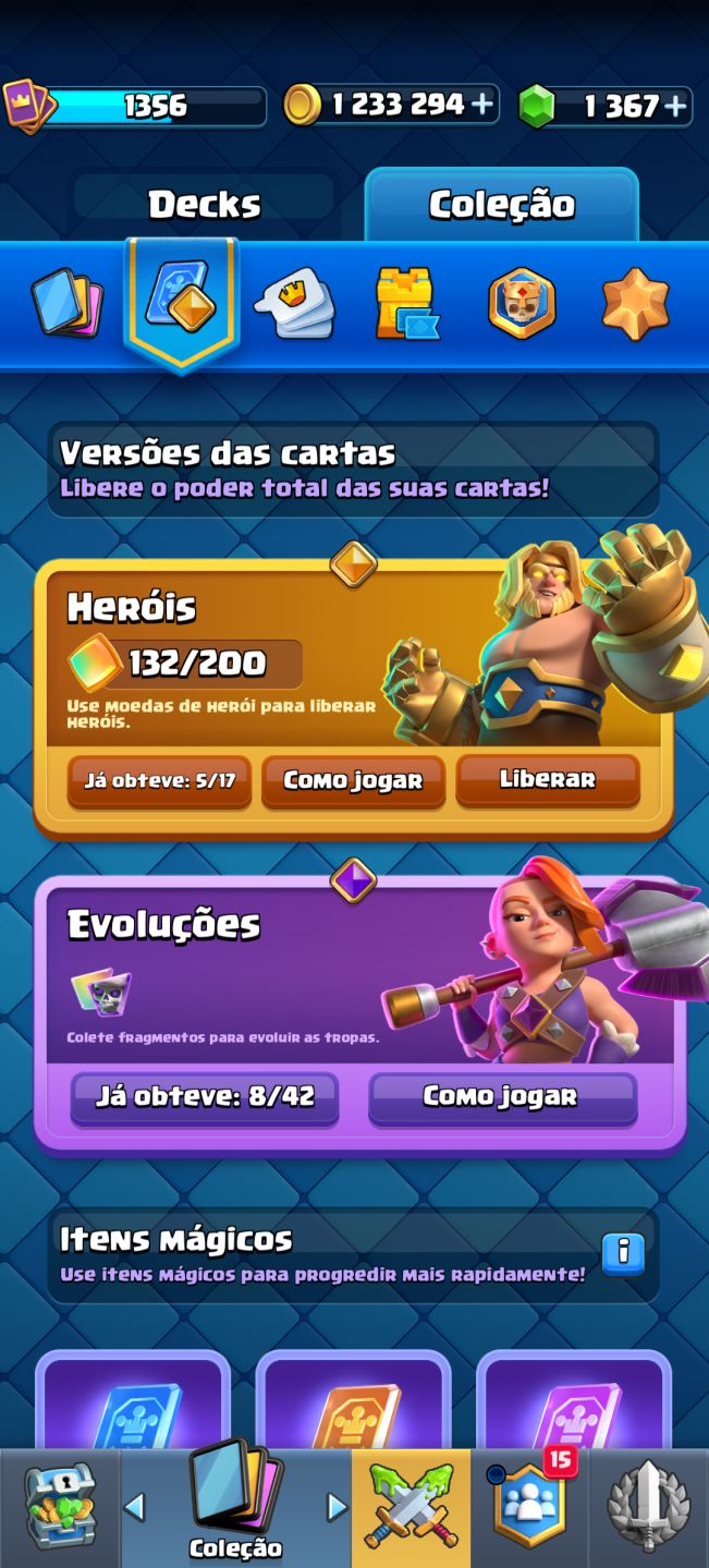 CONTA DE CLASH ROYALE
