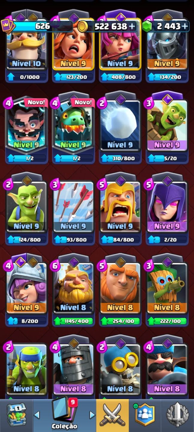 Conta Clash Royale 4071 Troféus Promoção