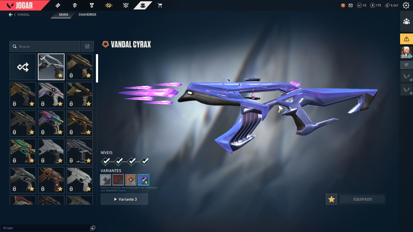 VALORANT | FACA BETA REMASTER (RARA) + VANDAL CYRAX + OPERATOR GLITCHPOP