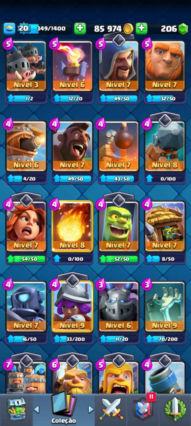 Conta Supercell Completa | Brawl Stars Avançado + Clash Royale + Hay Day