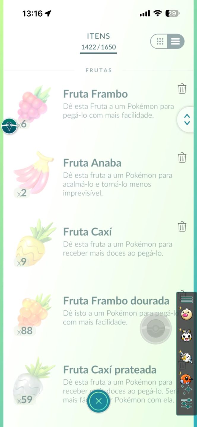 Conta Pokémon GO LV 54/54 100%Lendários/299-100%IV/Shinys 156/Shinys 100%: 4