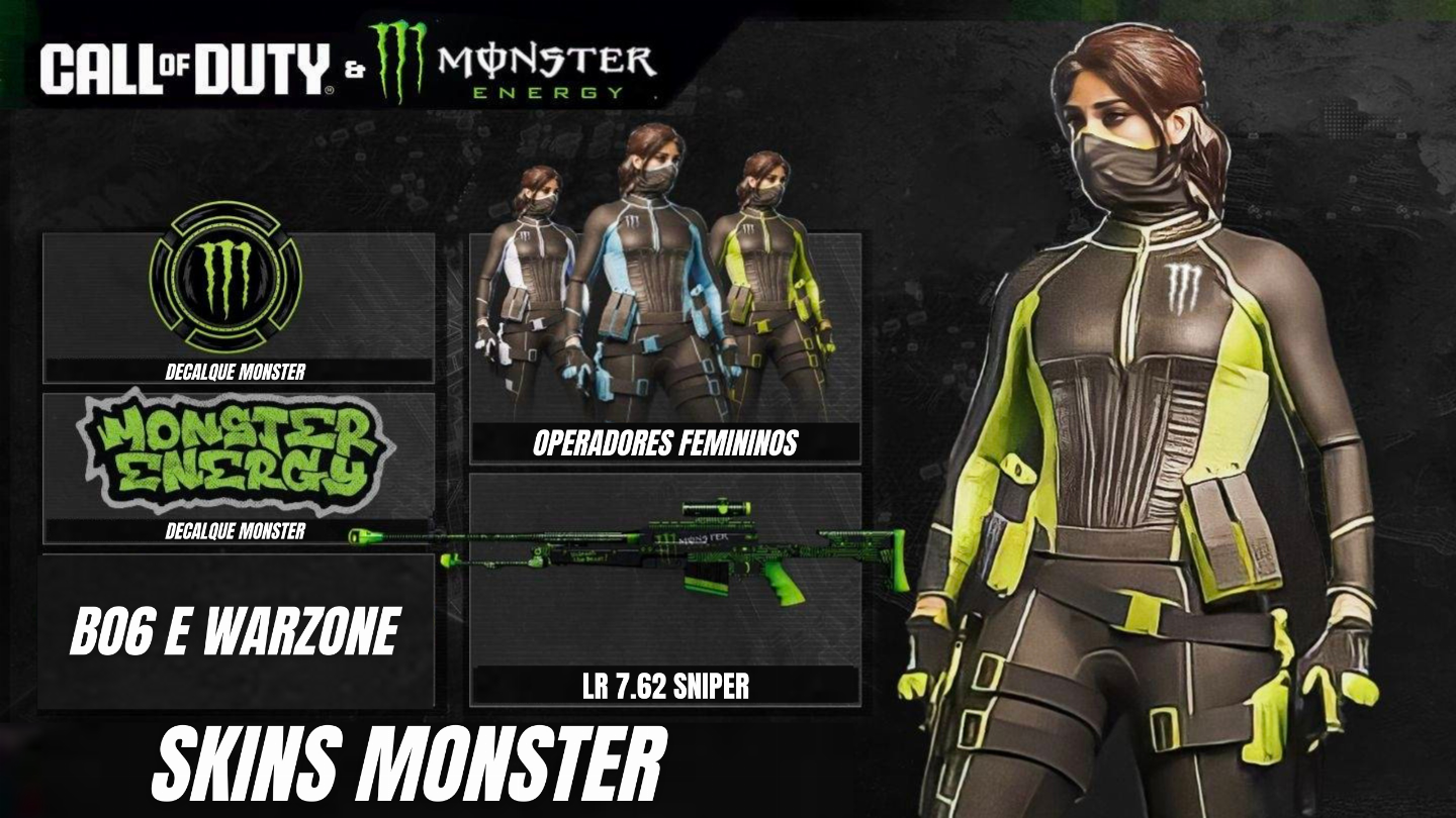 SKINS MONSTER 2026 CALL OF DUTY MW4/ DMZ / WARZONE / BO7 / BO6 / MW3
