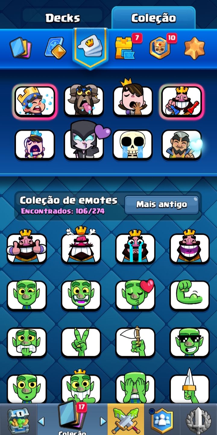 CONTA DE CLASH ROYALE | 12.000 TROFÉUS | 17 EVOLUÇÕES E 5 HERÓIS