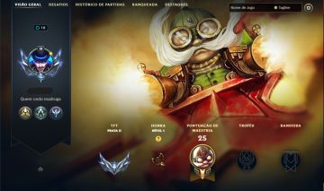 CORKI BARÃO VERMELHO SKIN RARA ( QUASE OURO NO TFT ) TROCA NICK DISPONÍVEL