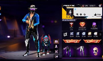 Conta de Free fire gemada e com itens raros