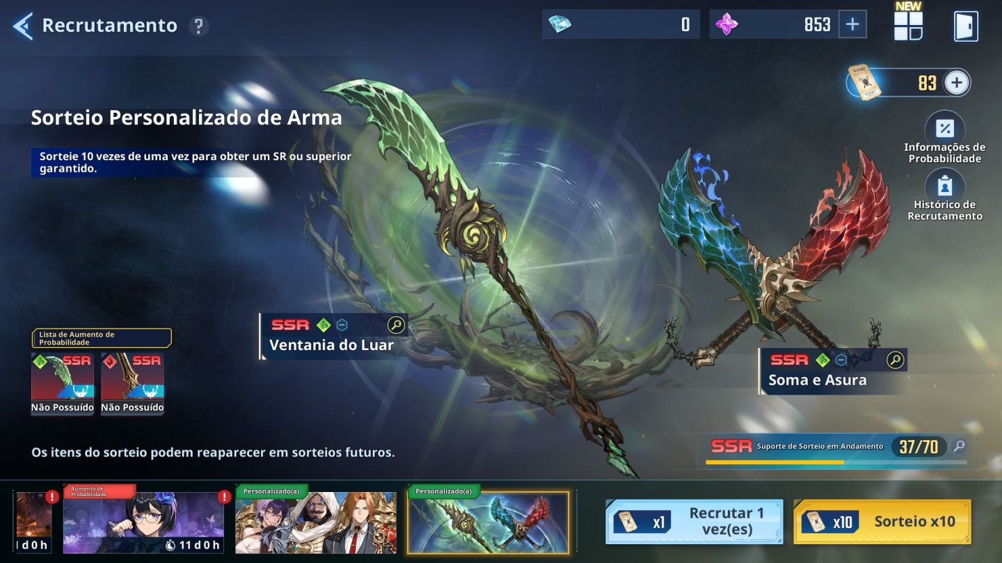 CONTA SOLO LEVELING: ARISE MUITOS SSR + RECURSOS