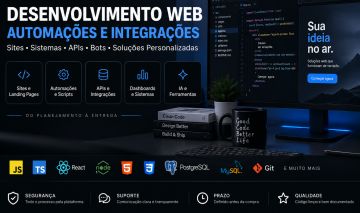 Desenvolvimento Web, Automação e APIs | Sites, Bugs e Sistemas