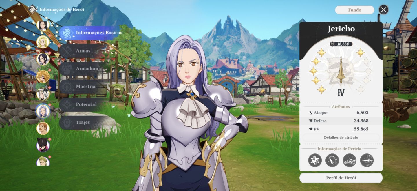 Conta do seven deadly Sins origins com muitos ssr