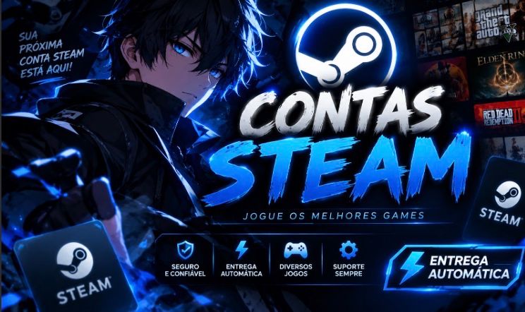 Conta Steam Zerada | Nível 0 | Acesso Completo + E-mail