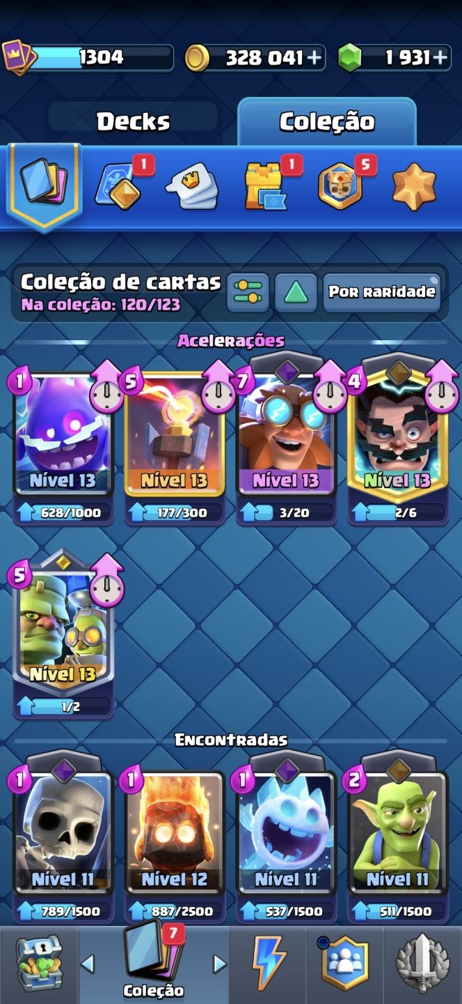 CONTA DE CLASH OF CLANS CV11 FULL E CLASH ROYALE ARENA 22