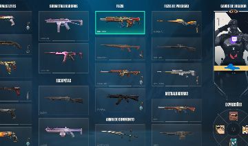 Conta do Valorant com skins da champion 2022/23/24