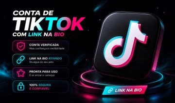 CONTA TIKTOK COM LINK NA BIO ATIVADO | PRONTA PARA USO