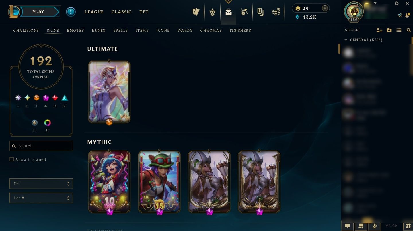 Valorant + LoL - Butterfly Champions 2022 - 7 Vandals Full - LoL 192 skins