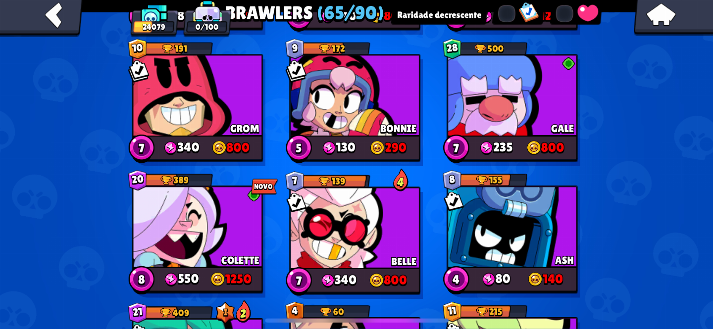 Conta Brawlstars 2018 24000 troféus