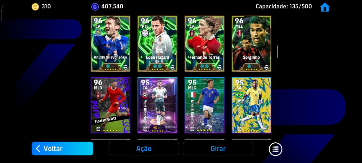 CONTA EFOOTBALL MOBILE COM FORÇA COLETIVA 3187!