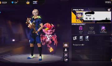 CONTA DE FREE FIRE COM UMP BOOYAH ATRIBUTADA + AUG ATRIBUTADA + SKIN DO BRASIL