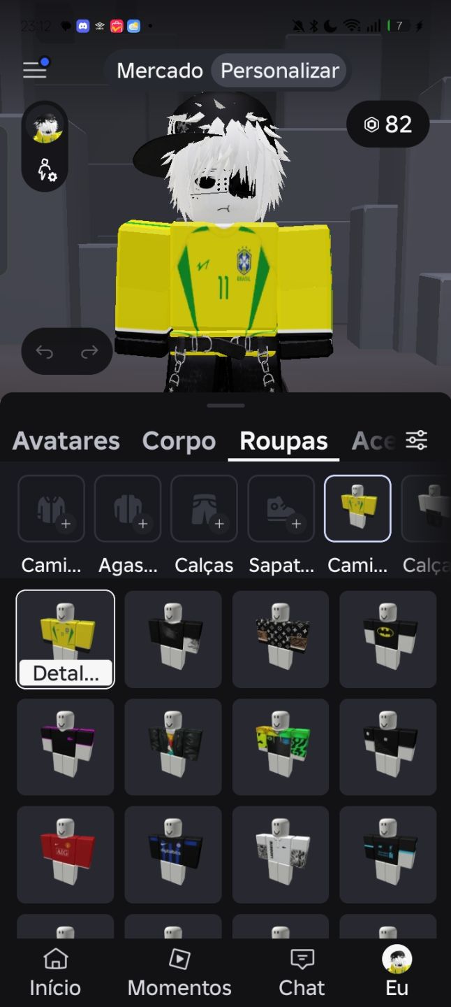 Conta de Roblox no preço dou desconto