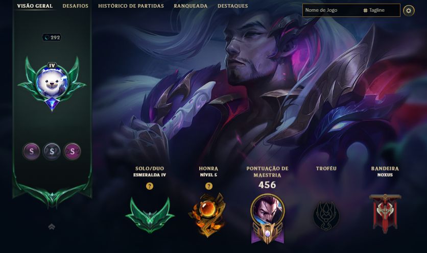 CONTA NIVEL 292 / 147 SKINS / MF EXOCÓSMICA/ 9 LENDÁRIAS/ 51 ÉPICAS /TODOS CHAMP