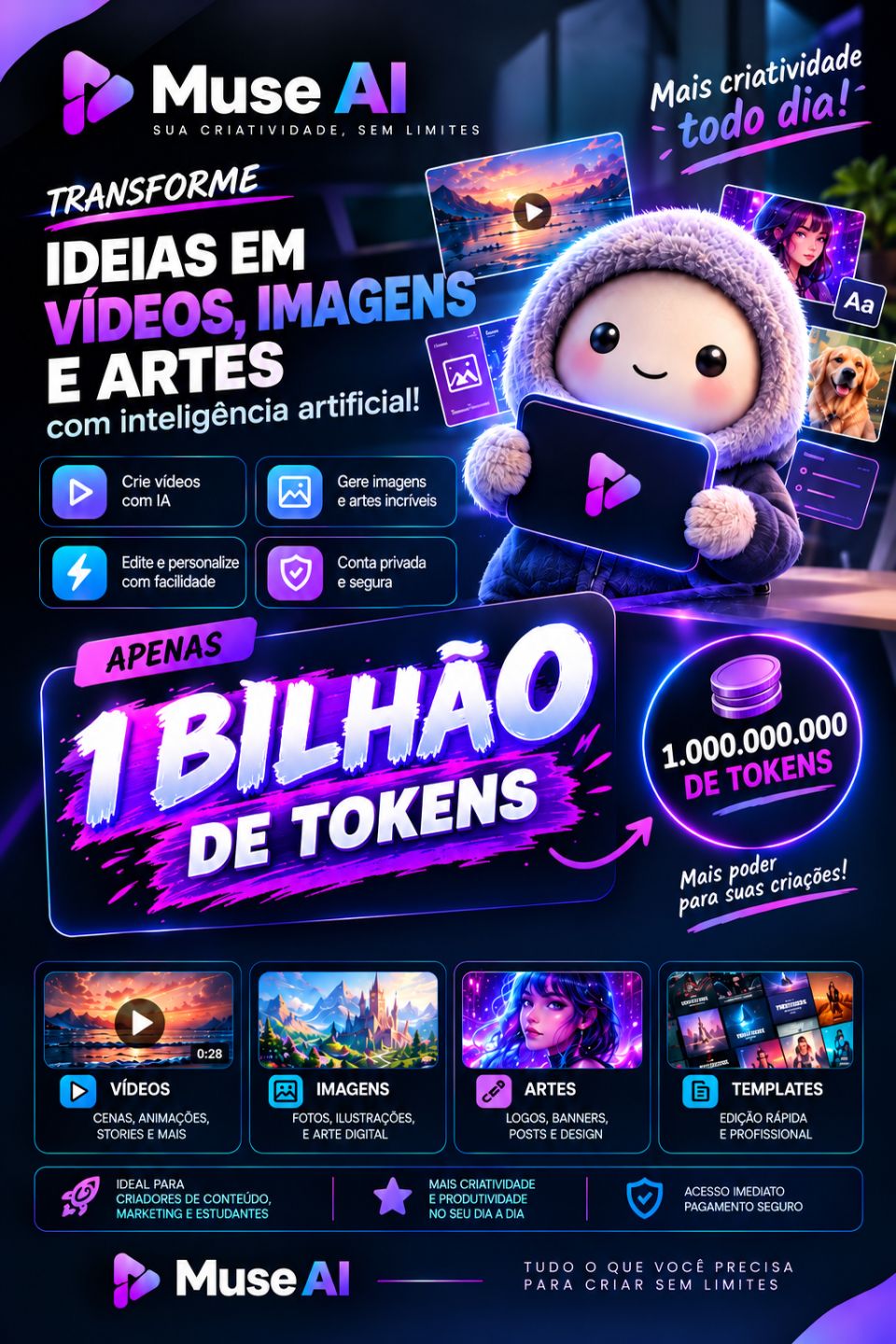 MUSE AI - 1B 5B 10B 30B TOKENS