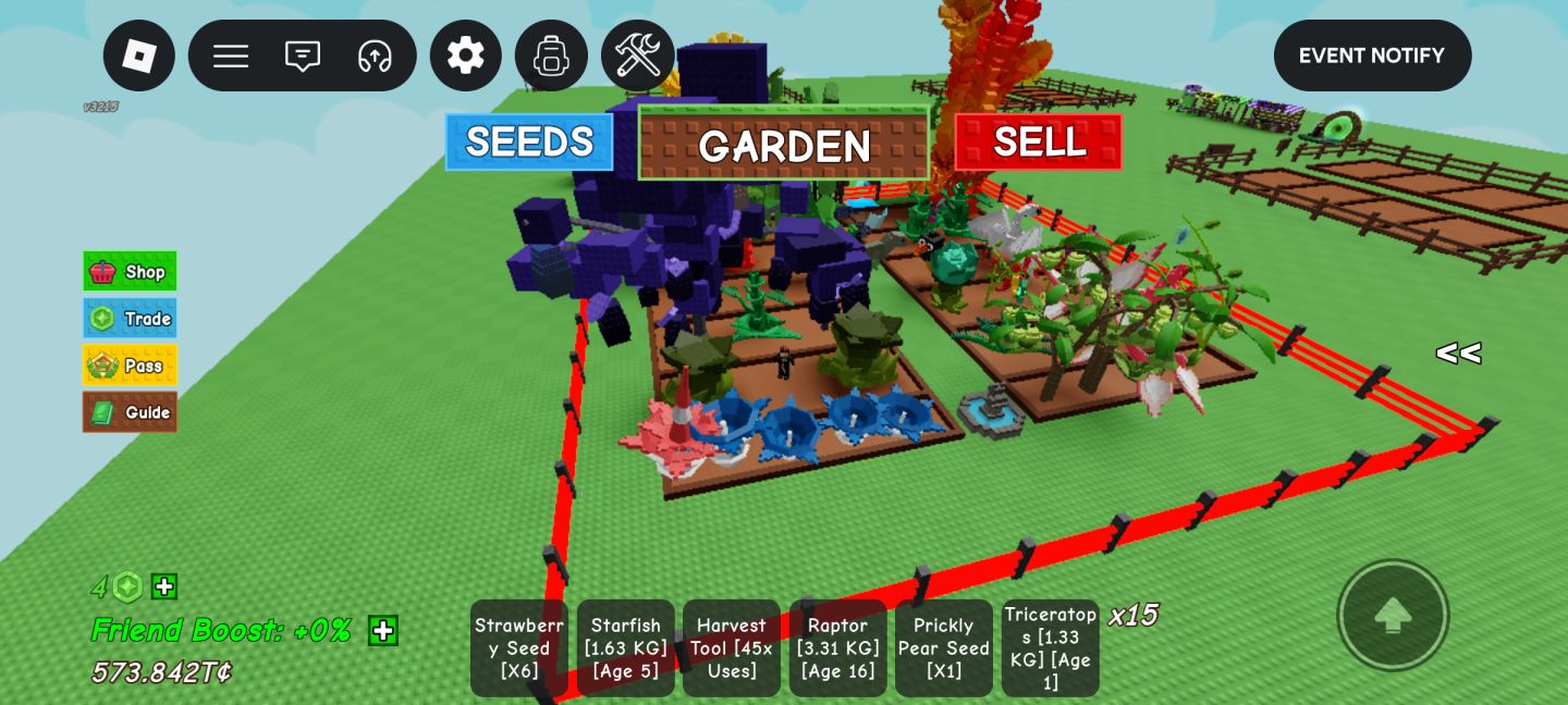 Conta Roblox - Upada em Roube um Brainrot e Grow a Garden