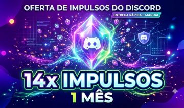 14X IMPULSOS DISCORD 1 MÊS DE BOOSTER