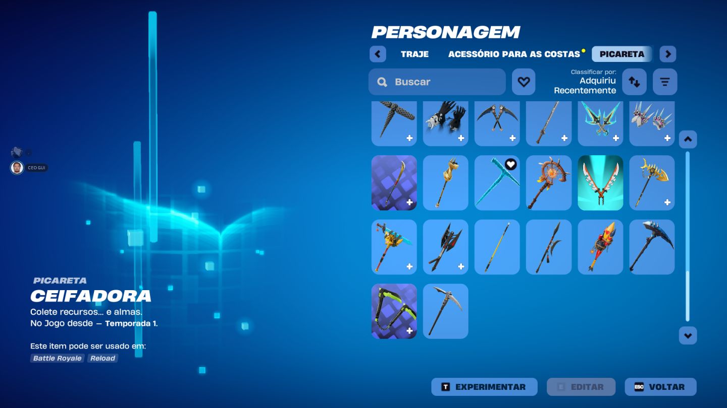 CONTA DE FORTNITE COMPLETA