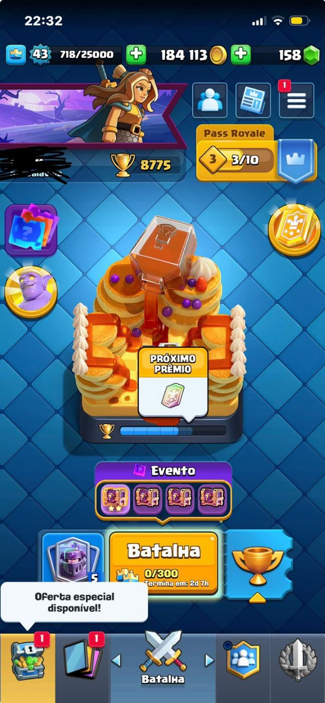 CONTA CLASH ROYALE COM 8,7K TROFEU + BRAWL STARS 8,3K TROFEU + ENTREGA IMEDIATA