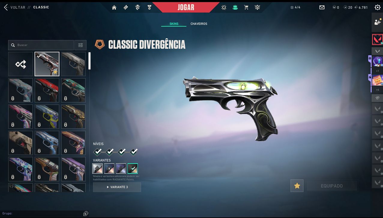 CONTA VALORANT EX IMORTAL ATUAL ASC 3 COM MUITA SKIN