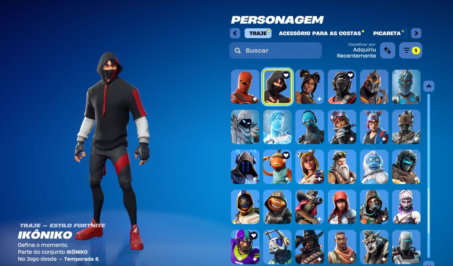 Conta Fortnite skins exclusivas, Ikonik,picareta minty,"Reflexo Furtivo" Nvidia