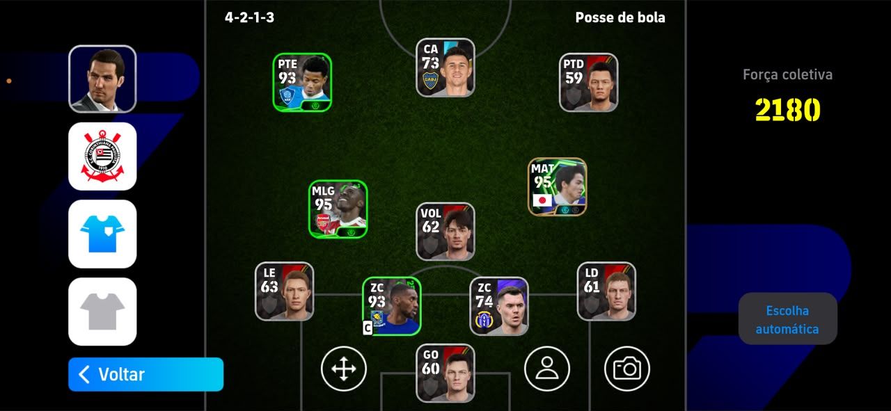 Contas efootbol com épicos lendarios
