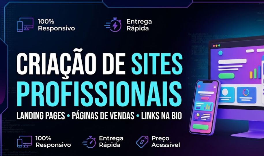 CRIAÇÃO DE SITES & LANDING PAGES | ENTREGA RÁPIDA E ALTA CONVERSÃO