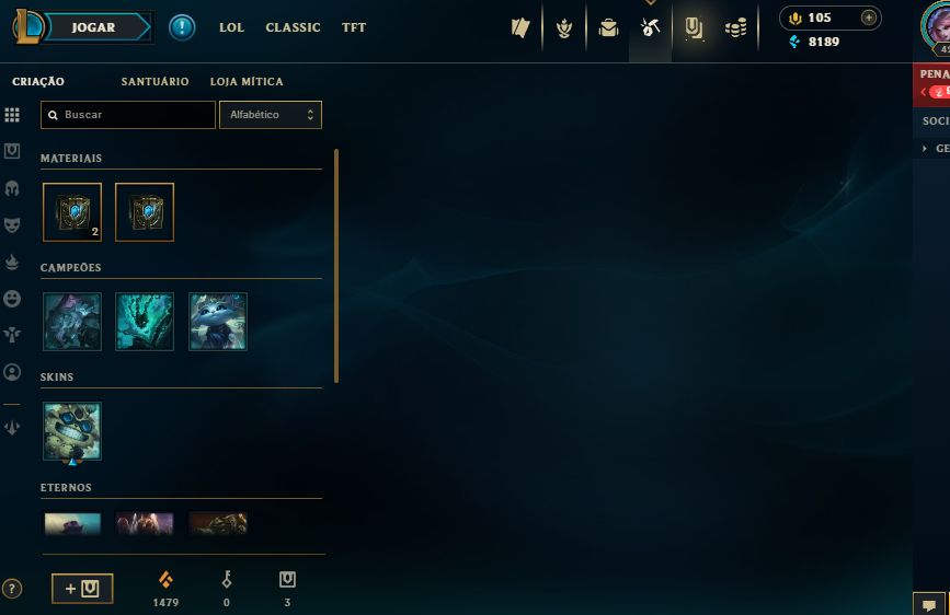 Conta Platina 4 League of Legends