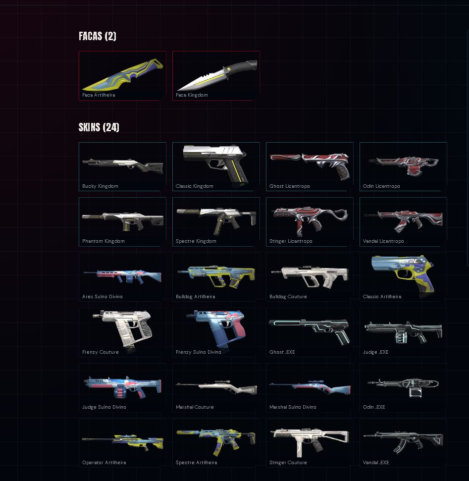 Conta Valorant, Full Acesso, Ranked Ready, Com Skins Raras e Facas