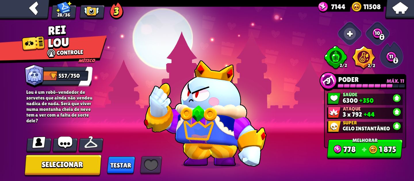CONTA RARA DE BRAWL STARS COM MUITAS SKINS DE PARCERIA