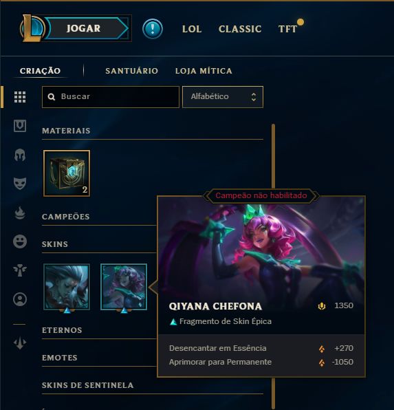 SKIN RIVEN ESPADA DRACÔNICA + [ RANQUEADA DESBLOQUEADA ] + [ TROCA NICK ]