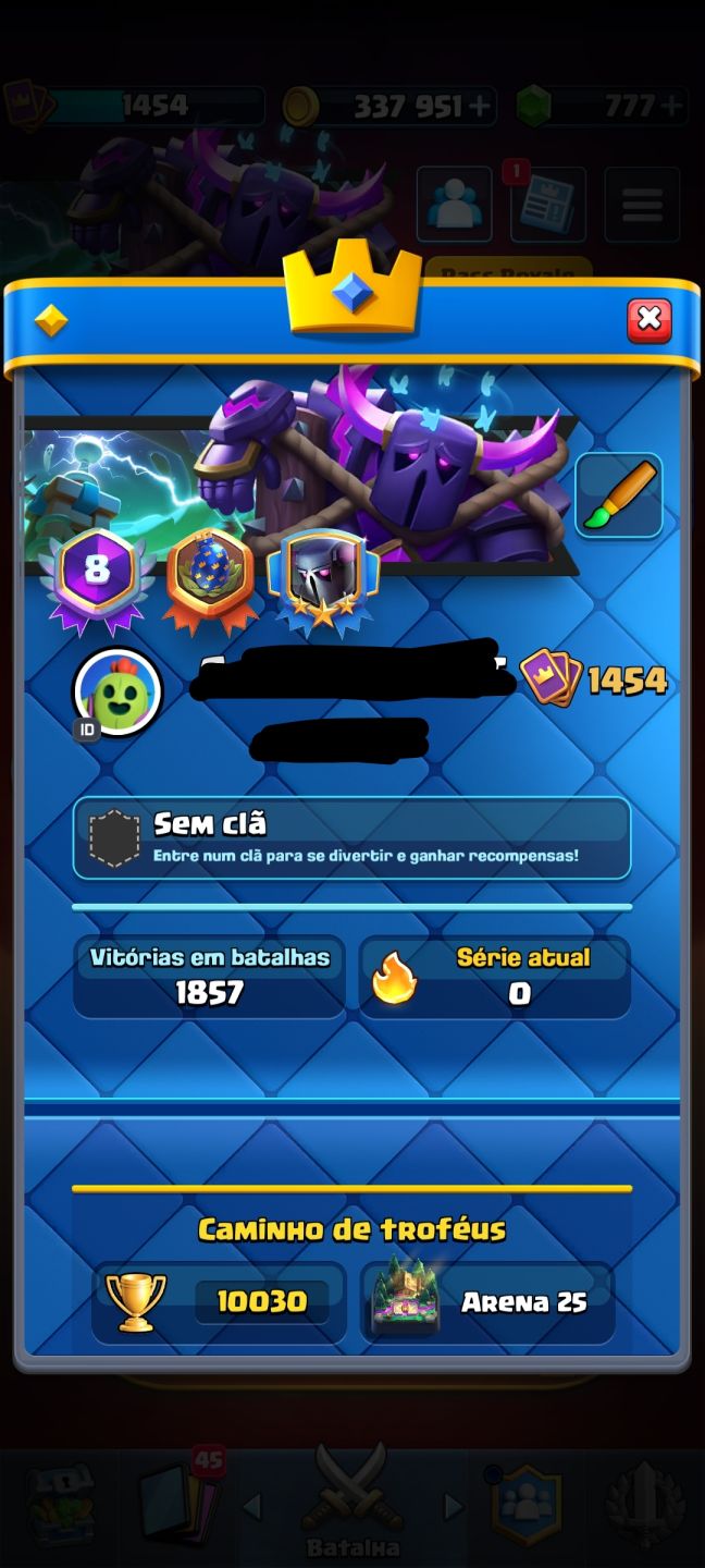 Conta de Clash Royale - Nostalgia para quem gosta