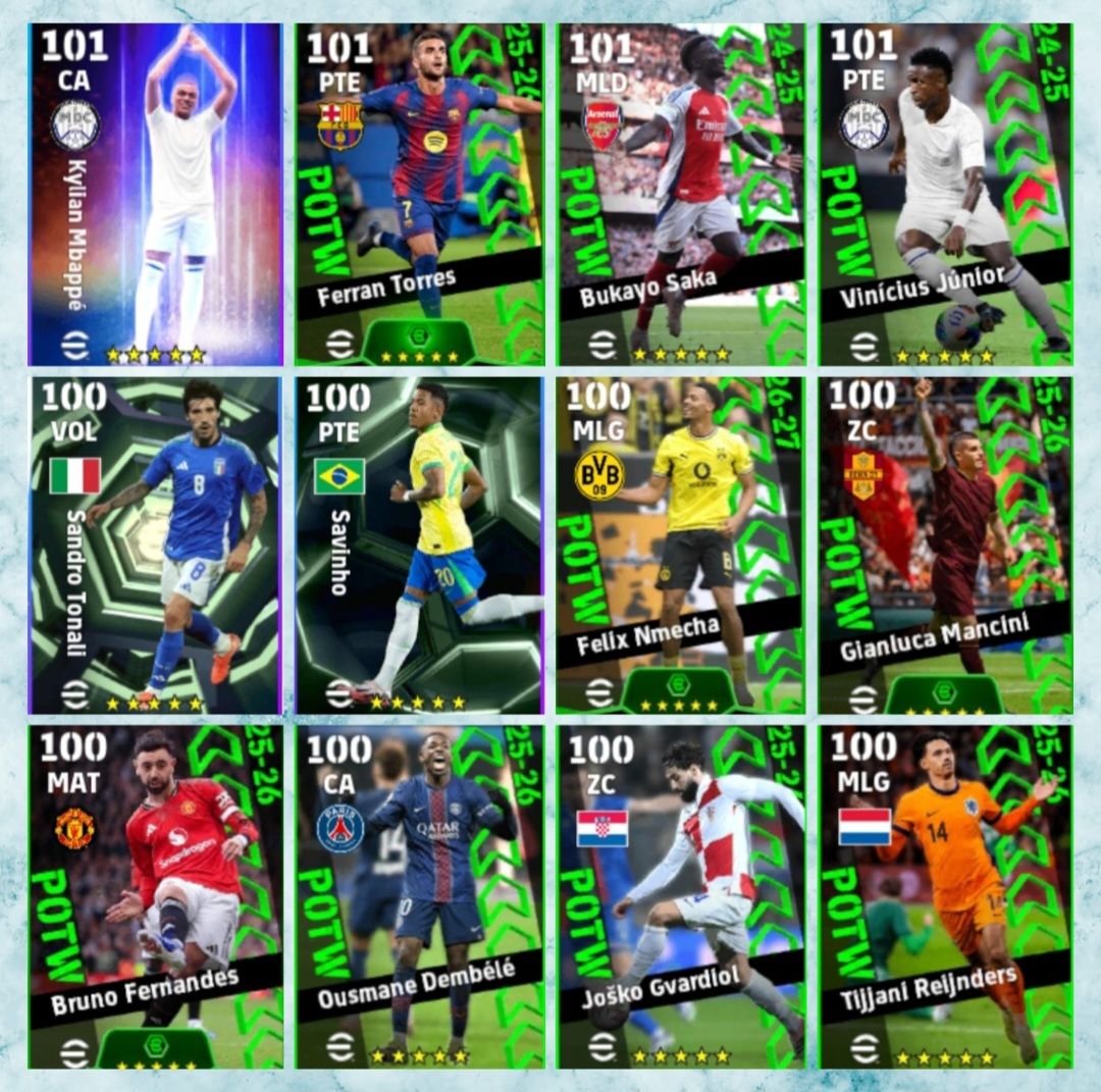 Conta efootball mobile com varios jogadores lendário,show time somente konami id