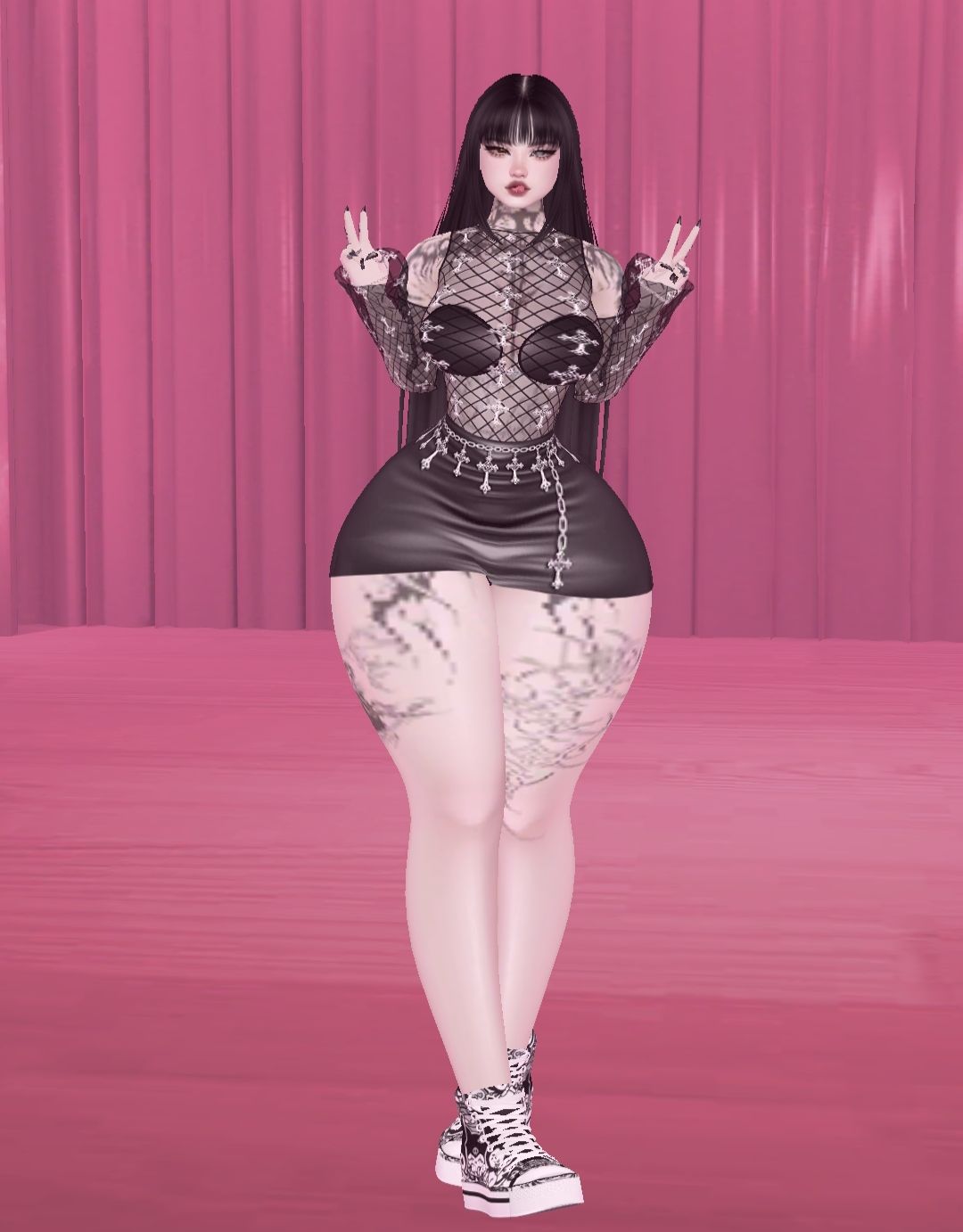 Conta feminina com fit e nu