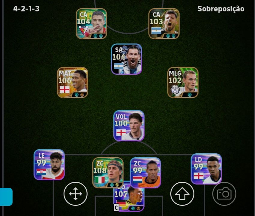 Contas de efootball mobile