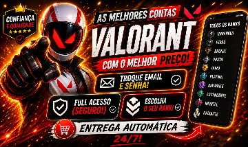 [ENVIO AUTOMÁTICO] CONTA VALORANT - LVL 20 - FULL ACESSO - SMURF - SEGURO