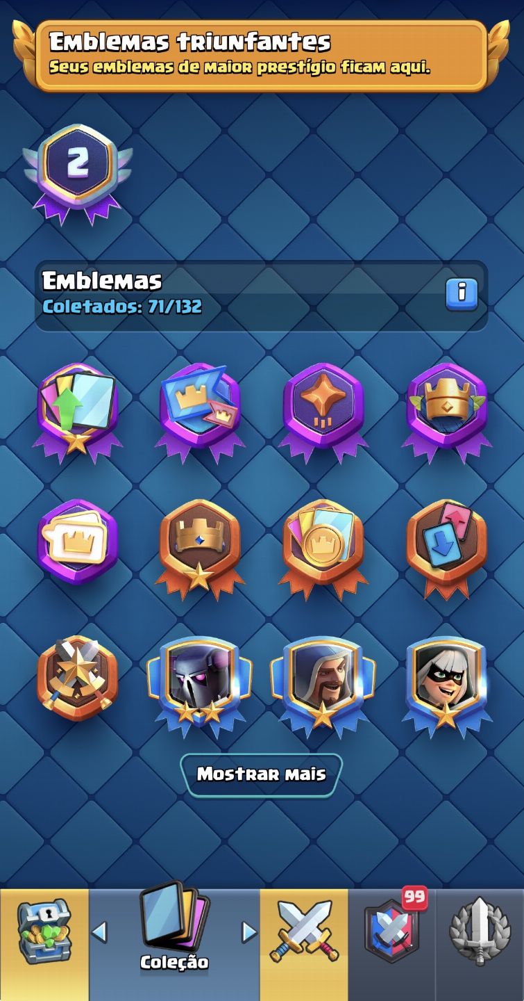 Promoção conta clash royale