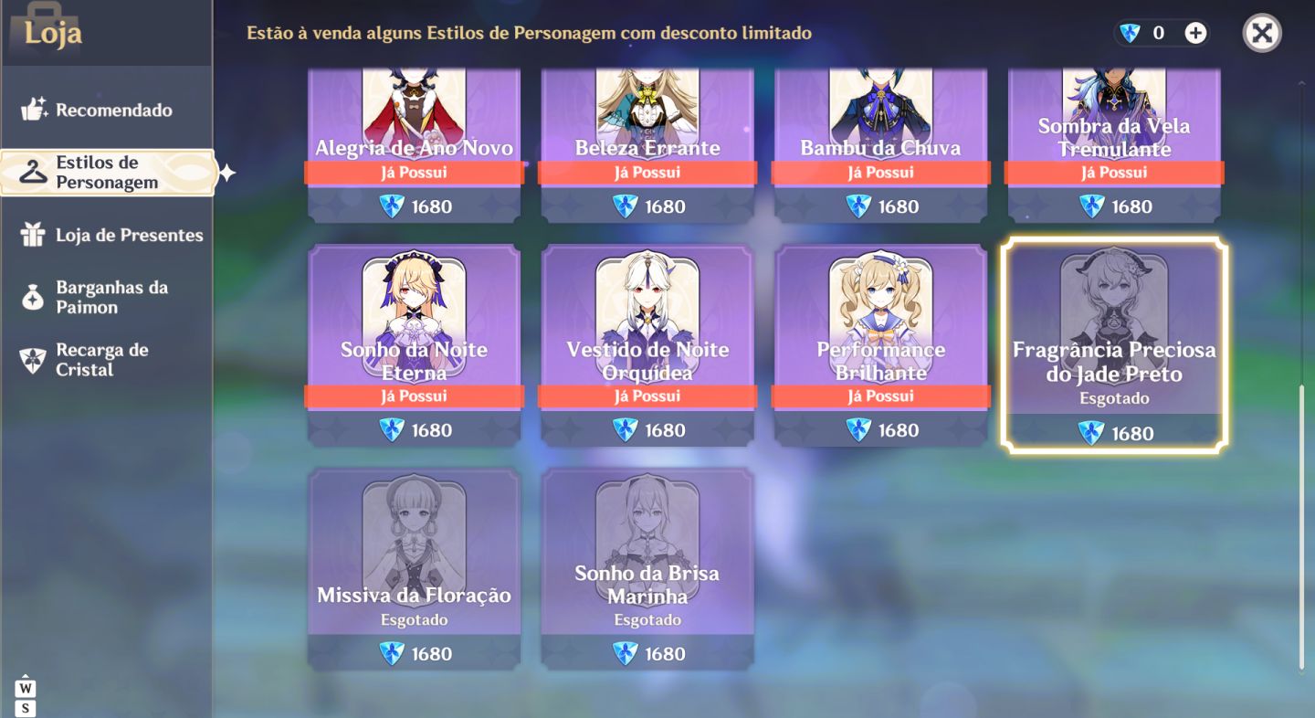 CONTA AR60 END GAME RARA, COM VÁRIOS PERSONAGENS T5