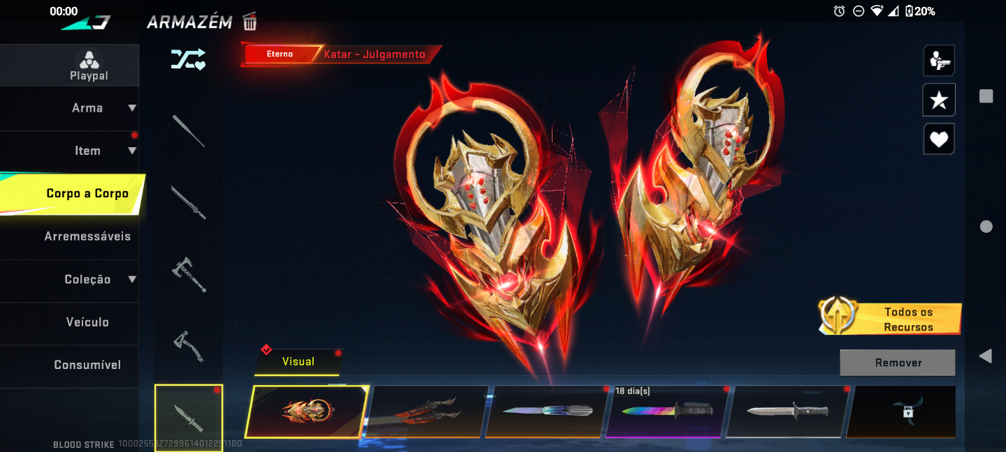 Blood strike ( CONTA COM BASTANTE SKINS DE ARMAS INCLUINDO 2 EVO)