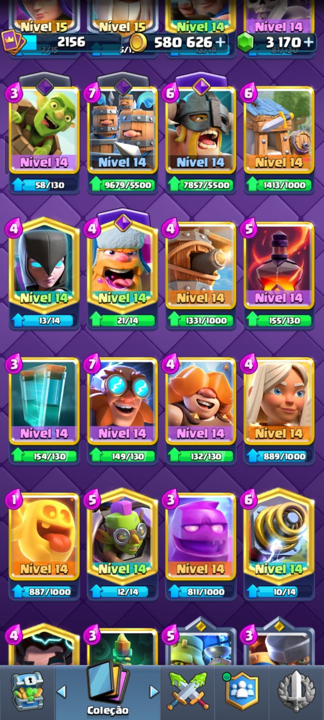 Conta Clash Royale Nível 81 (Rei 16) | 65 Cartas MÁX| 38 Evos | 8 H | 164 Emotes