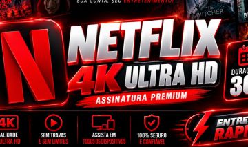 NETFLIX 4K ULTRA HD 30D TELA PRIVADA E FA ENTREGA RÁPIDA GARANTA O SEU!!