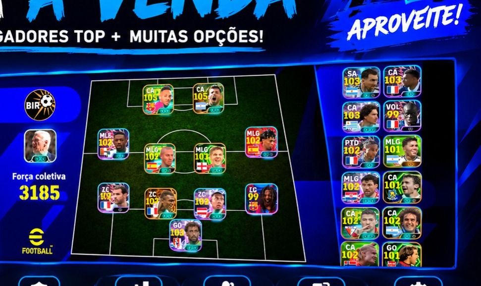 CONTA eFOOTBALL MOBILE À VENDA!