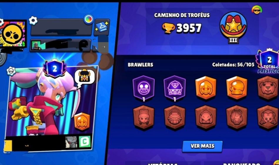 Conta Brawl Stars| Super barato|com ótimos personagens e muito recursos.