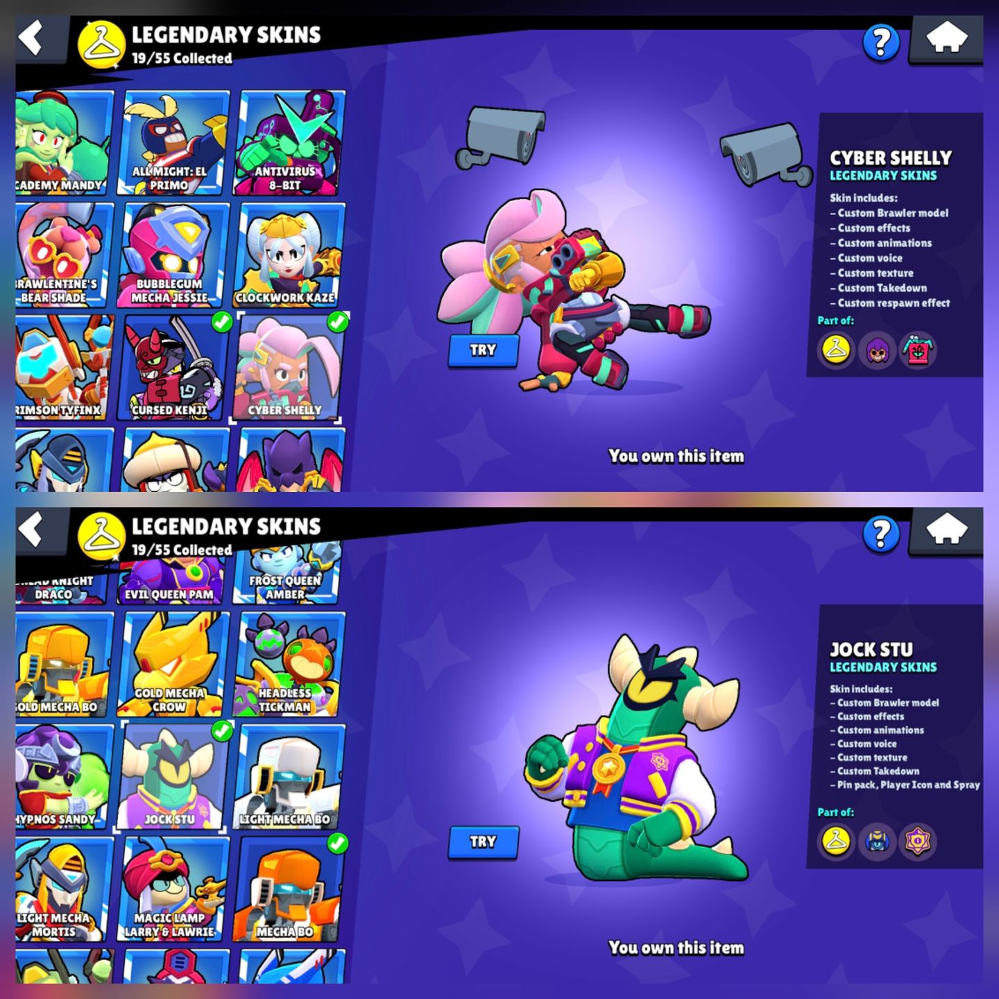 Conta Brawl Stars com TODOS os Brawlers (84 com prestígio)