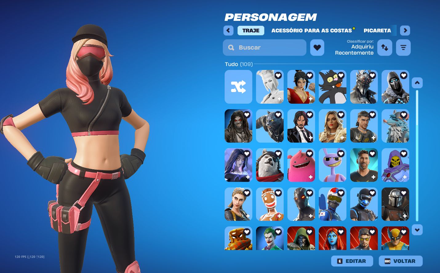Conta fortnite minty axe,stw fundador,omega full e itens muito raros +3000vbucks